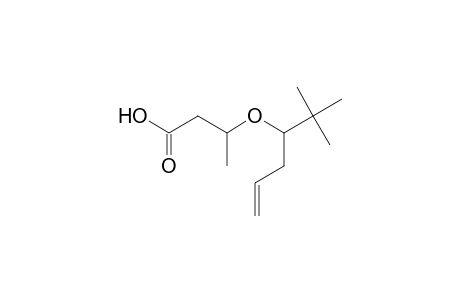 3-[(1-tert-Butyl-3-butenyl)oxy]butanoic acid