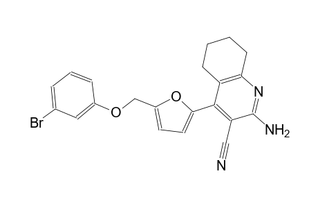 2-amino-4-{5-[(3-bromophenoxy)methyl]-2-furyl}-5,6,7,8-tetrahydro-3-quinolinecarbonitrile