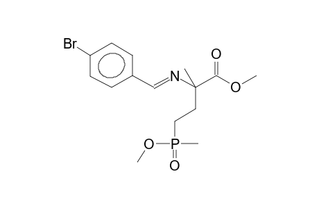 Erythro-methyl 4-(methylmethoxyphosphoryl)-2-methyl-2-para-bromobenzylidenaminobutanoate (Z/E mixture)