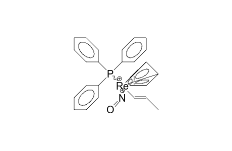 /.eta.-5/-Cyclopentadienyl-nitroso-triphenylphosphino-trans-1-propenyl rhenium