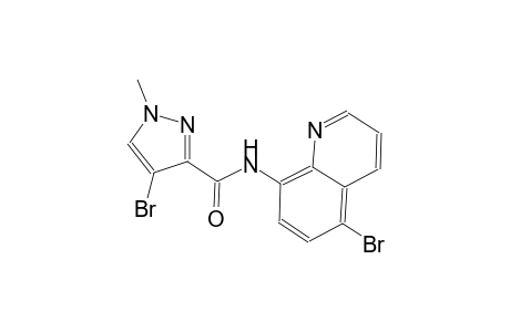 4-bromo-N-(5-bromo-8-quinolinyl)-1-methyl-1H-pyrazole-3-carboxamide