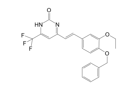 4-[(E)-2-(3-ethoxy-4-phenylmethoxy-phenyl)ethenyl]-6-(trifluoromethyl)-1H-pyrimidin-2-one