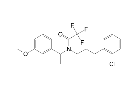 3-(2-Chlorophenyl)-N-[1-(3-methoxyphenyl)ethyl]propan-1-amine, N-trifluoroacetyl-