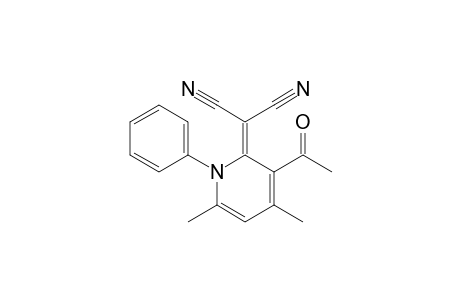 2-(3-acetyl-4,6-dimethyl-1-phenyl-2(1H)-pyridinylidene)malononitrile