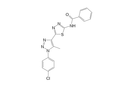 N-[5-[1-(4-chlorophenyl)-5-methyl-1,2,3-triazol-4-yl]-1,3,4-thiadiazol-2-yl]benzamide