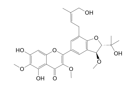 DODOVISCIN_F;2-{(2-S,3-S)-2,3-DIHYDRO-3-METHOXY-2-(1-HYDROXY-1-METHYLETHYL)-7-[(Z)-4-HYDROXY-3-METHYL-2-BUTEN-1-YL]-5-BENZOFURANOYL}-