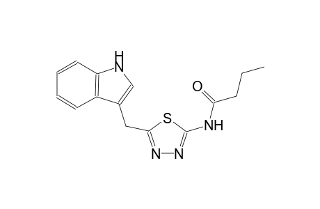 N-[5-(1H-indol-3-ylmethyl)-1,3,4-thiadiazol-2-yl]butanamide