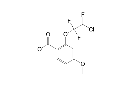 2-(2-chloro-1,1,2-trifluoroethoxy)-p-anisic acid