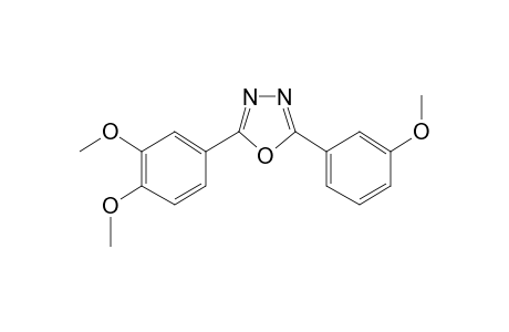 2-(3,4-Dimethoxyphenyl)-5-(3-methoxyphenyl)-1,3,4-oxadiazole