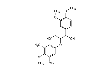 1-(3,4-dimethoxyphenyl)-2-{[4-(meythylthio)-3,5-xylyl]oxy}-1,3-propanediol