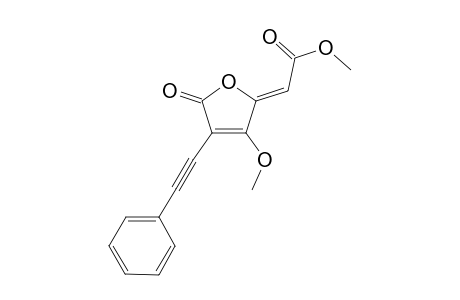 4-METHOXY-5-[Z-2-(METHOXYCARBONYLMETHYLIDENE)]-3-(PHENYLETHYNYL)-2-FURANONE