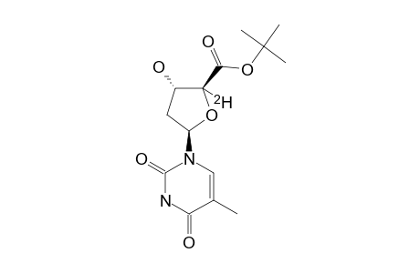 (2S,3S,5R)-4-DEUTERIO-3-HYDROXY-5-(5-METHYL-2,4-DIOXO-3,4-DIHYDRO-2H-PYRIMIDIN-1-YL)-TETRAHYDROFURAN-2-CARBOXYLIC-ACID-TERT.-BUTYLESTER