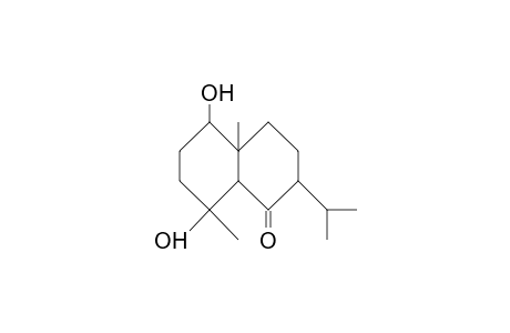 1(2H)-NAPHTALENONE, OCTAHYDRO-5,8-DIHYDROXY-4,8a-DIMETHYL-2-(1-METHYLETHYL)-