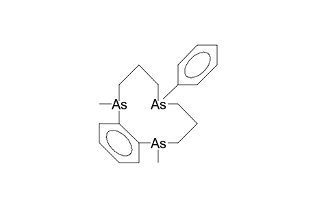 2,10-DIMETHYL-6-PHENYL-2,6,10-TRIARSABICYCLO-[9.4.0]-PENTADECA-1(11),12,14-TRIENE