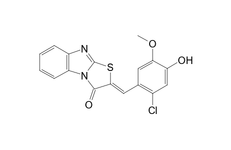 thiazolo[3,2-a]benzimidazol-3(2H)-one, 2-[(2-chloro-4-hydroxy-5-methoxyphenyl)methylene]-, (2Z)-