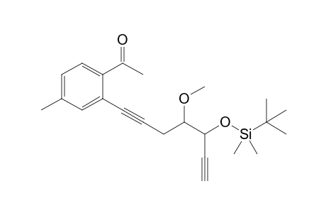 1-[2-[5-[tert-butyl(dimethyl)silyl]oxy-4-methoxy-hepta-1,6-diynyl]-4-methyl-phenyl]ethanone