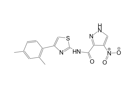 N-[4-(2,4-dimethylphenyl)-1,3-thiazol-2-yl]-4-nitro-1H-pyrazole-3-carboxamide