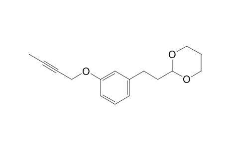 2-[2-(3-but-2-ynoxyphenyl)ethyl]-1,3-dioxane