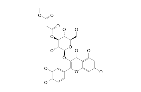 2-(3,4-DIHYDROXYPHENYL)-5,7-DIHYDROXY-3-(3-O-[2-(METHOXYCARBONYL)-ACETYL]-BETA-D-GLUCOPYRANOSYLOXY)-4H-1-BENZOPYRAN-4-ONE