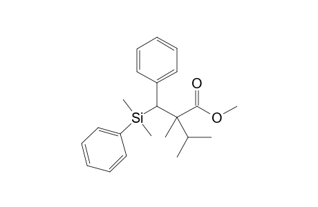 Methyl (2RS,3SR)-3-dimethyl(phenyl)silyl-2-isopropyl-2-methyl-3-phenylpropanoate