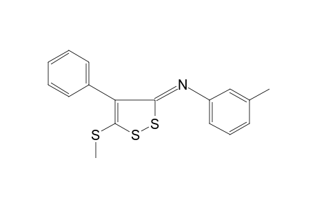 5-(methylthio)-4-phenyl-3-(m-tolylimino)-3H-1,2-dithiole