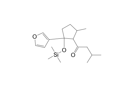 1-Butanone, 1-[2-(3-furanyl)-5-methyl-2-[(trimethylsilyl)oxy]cyclopentyl]-3-methyl-