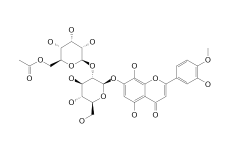 3'-HYDROXY-4'-O-METHYLISOSCUTELLAREIN-7-O-2''-O-(6'''-O-ACETYL-BETA-D-ALLOPYRANOSYL)-BETA-D-GLUCOPYRANOSIDE