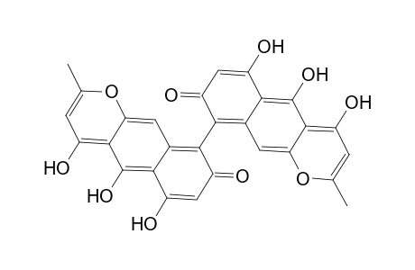 [9,9'-Bi-4H-naphtho[2,3-b]pyran]-4,4'-dione, 5,5',6,6',8,8'-hexahydroxy-2,2'-dimethyl-
