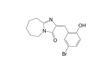 (2E)-2-(5-bromo-2-hydroxybenzylidene)-2,5,6,7,8,9-hexahydro-3H-imidazo[1,2-a]azepin-3-one