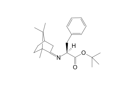 t-Butyl N-[(1R,2E,4R)-bornan-2-ylidene]-(R)-phenylalaninate [tert-butyl 3'-phenyl-2'-([1R,2E,4R)-1,7,7,trimethylbicyclo[2.2.1]heptan-2-ylideneamino)propanoate]