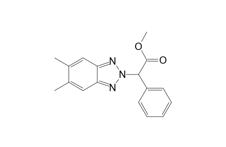 methyl 2-(5,6-dimethyl-2H-benzo[d][1,2,3]triazol-2-yl)-2-phenylacetate