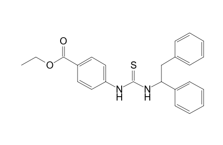 p-[3-(1,2-diphenylethyl)-2-thioureido]benzoic acid, ethyl ester