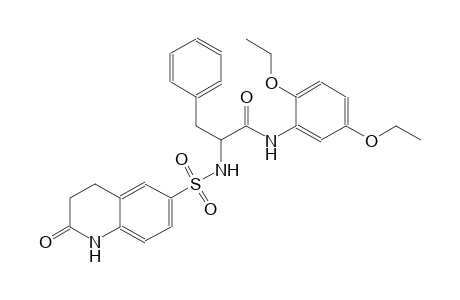 benzenepropanamide, N-(2,5-diethoxyphenyl)-alpha-[[(1,2,3,4-tetrahydro-2-oxo-6-quinolinyl)sulfonyl]amino]-