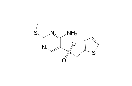 Pyrimidin-4-amine, 2-methylthio-5-(2-thienylmethylsulfonyl)-