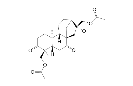 ENT-17,18-DIACETOXY-16-BETA-HYDROXY-KAURAN-3,7-DIONE