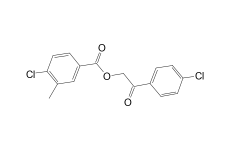 Benzoic acid, 4-chloro-3-methyl-, 2-(4-chlorophenyl-2-oxo)ethyl ester