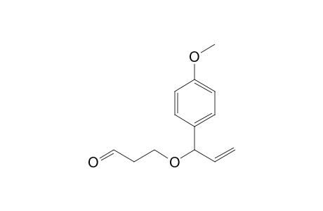 3-[1-(4-methoxyphenyl)prop-2-enoxy]propionaldehyde