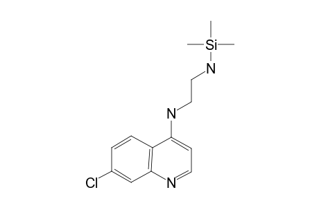 N1-(7-Chloro-4-quinolinyl)-1,2-ethanediamine, tms derivative