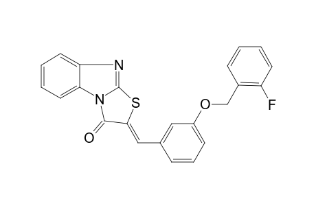 thiazolo[3,2-a]benzimidazol-3(2H)-one, 2-[[3-[(2-fluorophenyl)methoxy]phenyl]methylene]-, (2Z)-