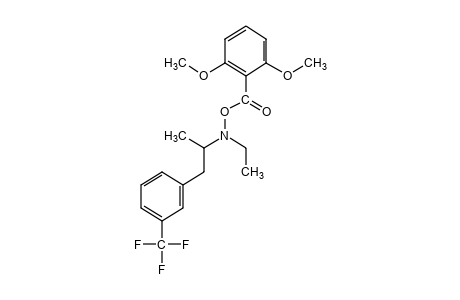 O-(2,6-dimethoxybenzoyl)-N-ethyl-N-[alpha-methyl-m-(trifluoromethyl)-phenethyl]hydroxylamine