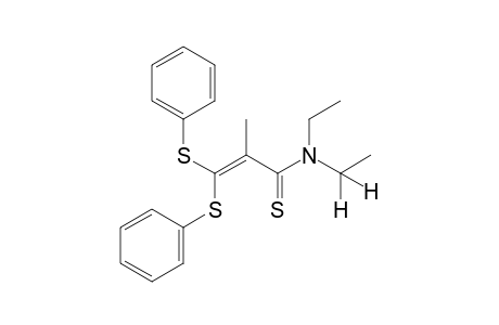 3,3-bis(phenylthio)-N,N-diethyl-2-methylthioacrylamide