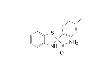 2-(4'-Methylphenyl)-2,3-dihydrobenzothiazole-2-carboxamide