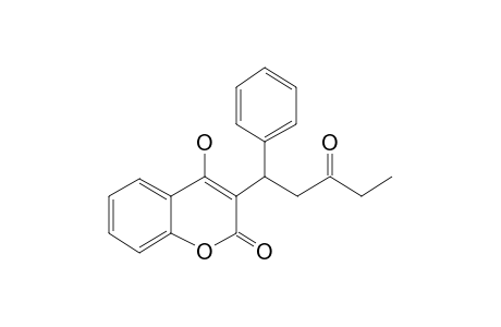 4-Hydroxy-3-(3-oxo-1-phenylpentyl)chromen-2-one