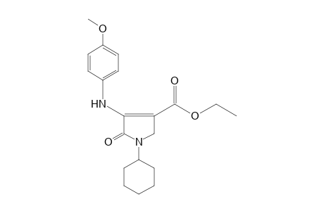 4-(p-anisidino)-1-cyclohexyl-5-oxo-3-pyrroline-3-carboxylic acid, ethyl ester