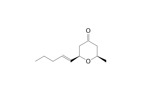 (2R,6R)-2-Methyl-6-((E)-pent-1-enyl)-tetrahydro-pyran-4-one