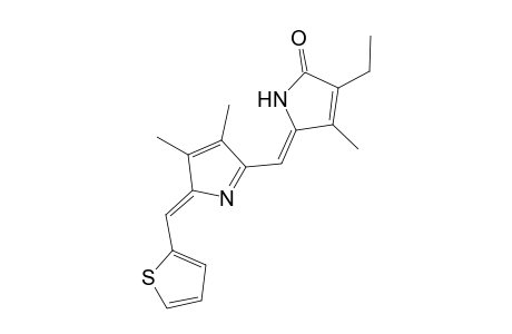 2H-Pyrrol-2-one, 5-[[3,4-dimethyl-2-(2-thienylmethylene)-2H-pyrrol-5-yl]methylene]-3-ethyl-1,5-dihydro-4-methyl-, (Z,Z)-