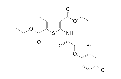 5-[[2-(2-bromo-4-chlorophenoxy)-1-oxoethyl]amino]-3-methylthiophene-2,4-dicarboxylic acid diethyl ester