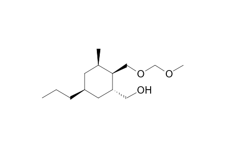 2-(Hydroxymethyl)-4-methyl-3-(methoxymethoxymethyl)-6-propylcyclohexane