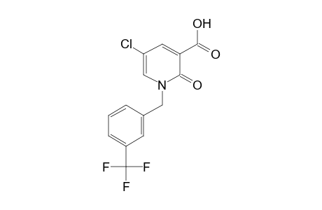 5-CHLORO-1,2-DIHYDRO-2-OXO-1-[m-(TRIFLUOROMETHYL)BENZYL]NICOTINIC ACID