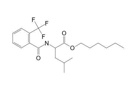 L-Leucine, N-(2-trifluoromethylbenzoyl)-, hexyl ester